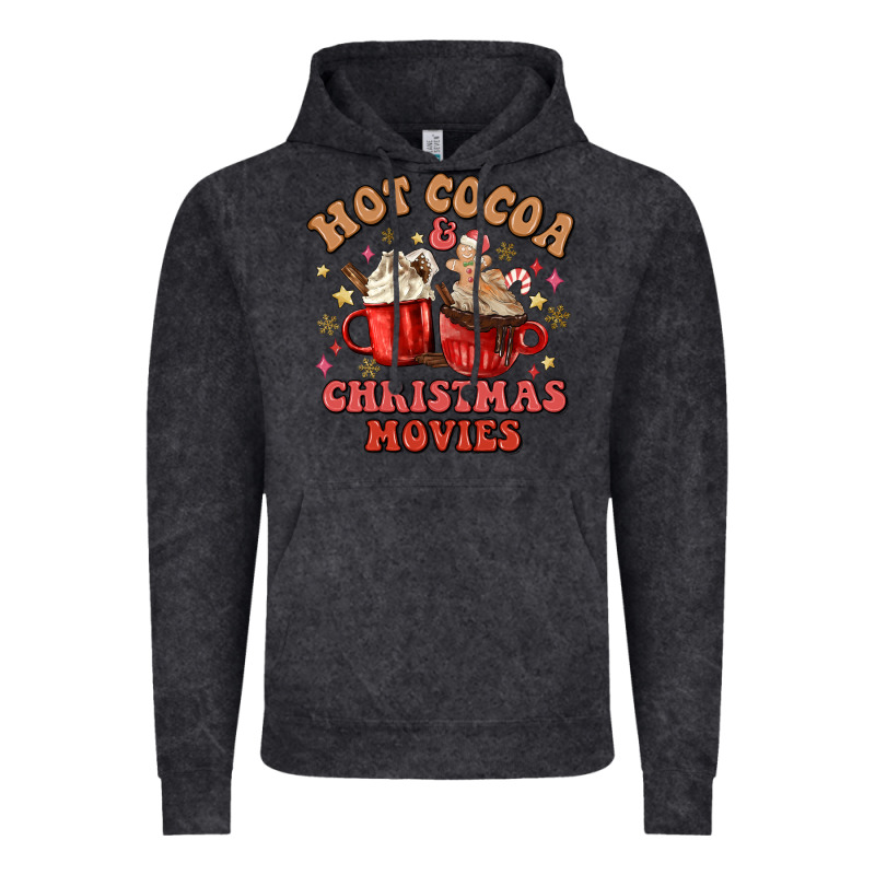 Hot Cocoa And Christmas Movies Vintage Hoodie by MaliasSmallBusiness | Teevron