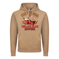 Vintage Coffee hot cocoa and christmas movies Vintage Hoodie - MaliasSmallBusiness