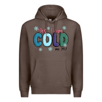 Coffee yes i am cold Premium Hoodie - MaliasSmallBusiness