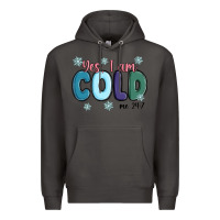 Smoke yes i am cold Premium Hoodie - MaliasSmallBusiness