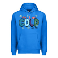 True Royal yes i am cold Premium Hoodie - MaliasSmallBusiness