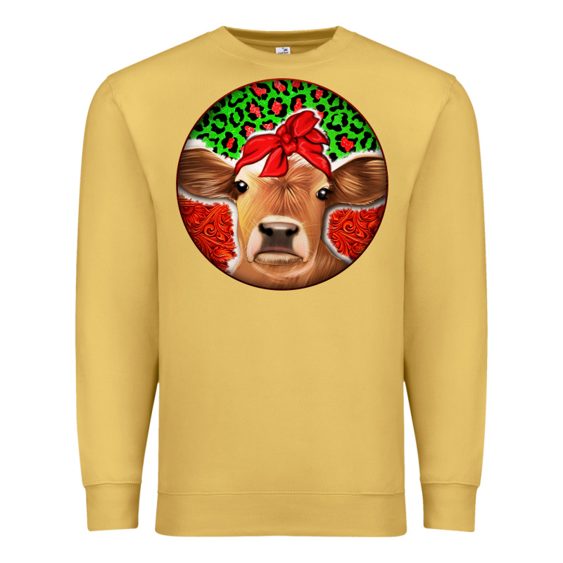 Christmas Cow Premium Sweatshirt by Jasminsmagicworld | Teevron