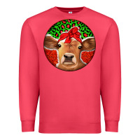 Cardinal Christmas Cow Premium Sweatshirt - Jasminsmagicworld