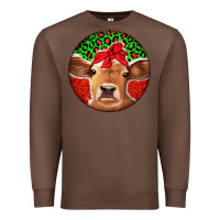 Chestnut Christmas Cow Premium Sweatshirt - Jasminsmagicworld