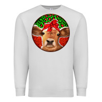 Dove Grey Christmas Cow Premium Sweatshirt - Jasminsmagicworld