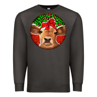 Smoke Christmas Cow Premium Sweatshirt - Jasminsmagicworld