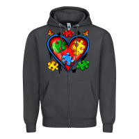Smoke autism heart Zipper Hoodie - Artiststas