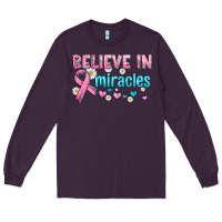 Believe In Miracles With Ribbon Long Sleeve Tee | Teevron