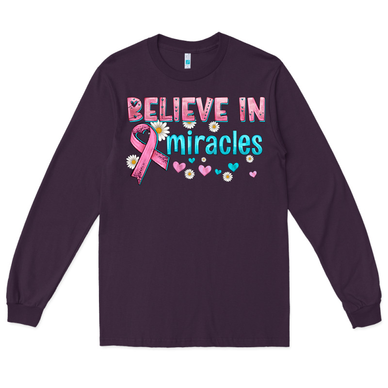 Believe In Miracles With Ribbon Long Sleeve Tee by HRA Design Shop | Teevron