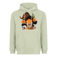 Matcha halloween witch cow Heavyweight Hoodie - Jasminsmagicworld