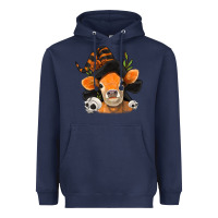 Navy halloween witch cow Heavyweight Hoodie - Jasminsmagicworld