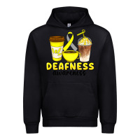 Black deafness awareness coffee cups Urban Hoodie - Artiststas