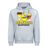 Heather Grey deafness awareness coffee cups Urban Hoodie - Artiststas
