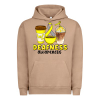 Pigment Burro deafness awareness coffee cups Urban Hoodie - Artiststas