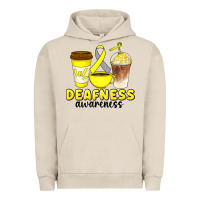 Pigment French Oak deafness awareness coffee cups Urban Hoodie - Artiststas