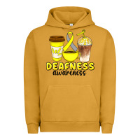 Pigment Peanut Butter deafness awareness coffee cups Urban Hoodie - Artiststas