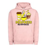 Pigment Salmon deafness awareness coffee cups Urban Hoodie - Artiststas