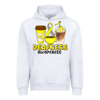 White deafness awareness coffee cups Urban Hoodie - Artiststas