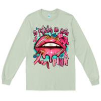 Matcha in october we wear pink  lips Long Sleeve Tee - AdoDesignShop