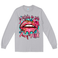 Moon Dust in october we wear pink  lips Long Sleeve Tee - AdoDesignShop