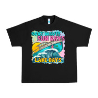 Black boat waves sun rays lake days Urban Heavy Tee - texasbilliewilder