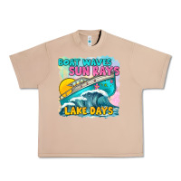 Burro boat waves sun rays lake days Urban Heavy Tee - texasbilliewilder