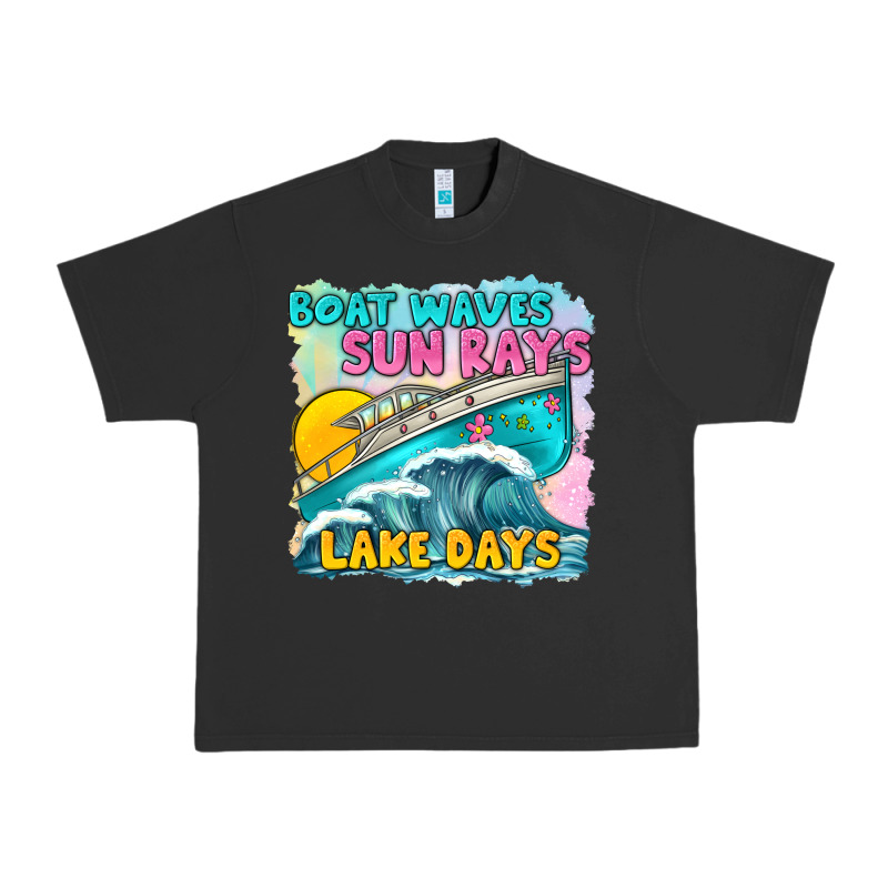 Boat Waves Sun Rays Lake Days Urban Heavy Tee by texasbilliewilder | Teevron