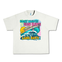 Pistachio boat waves sun rays lake days Urban Heavy Tee - texasbilliewilder