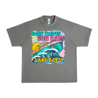 Tornado boat waves sun rays lake days Urban Heavy Tee - texasbilliewilder