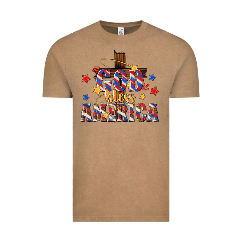God Bless America Vintage Tee by texasbilliewilder | Teevron