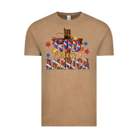 Vintage Coffee god bless america Vintage Tee - texasbilliewilder