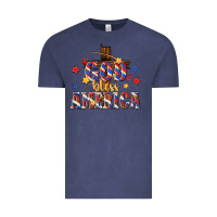 Vintage Denim god bless america Vintage Tee - texasbilliewilder