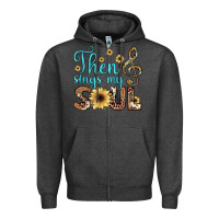 Charcoal Heather then sings my soul Zipper Hoodie - JahusDesignShop