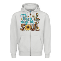 Dove Grey then sings my soul Zipper Hoodie - JahusDesignShop