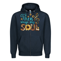 Navy then sings my soul Zipper Hoodie - JahusDesignShop