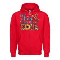 Red then sings my soul Zipper Hoodie - JahusDesignShop