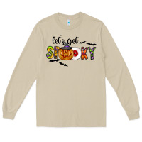 Mushroom Let's Get Spooky Long Sleeve Tee - CowhideDigitalArt