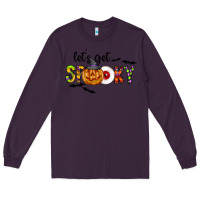Plum Let's Get Spooky Long Sleeve Tee - CowhideDigitalArt
