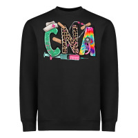 Black cna nurse tie dye leopard Heavyweight Sweatshirt - RanaPortraitStore