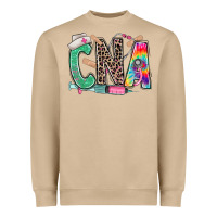 Mushroom cna nurse tie dye leopard Heavyweight Sweatshirt - RanaPortraitStore