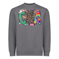 Storm cna nurse tie dye leopard Heavyweight Sweatshirt - RanaPortraitStore