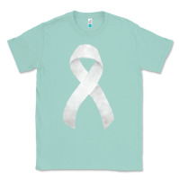 Seafoam lung cancer ribbon fa element Classic Tee - FaDigitalArtStudio