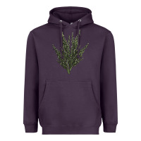 Plum Botanical Sagebrush Illustrations Heavyweight Hoodie - LillyAllenDesigns
