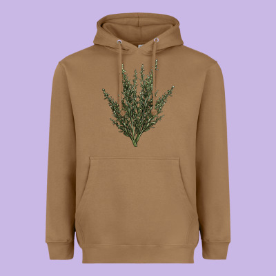 Botanical Sagebrush Illustrations Heavyweight Hoodie Designed By Lillyallendesigns