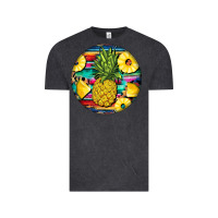 Vintage Black pineapple leopard Vintage Tee - BarkalooDesign