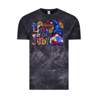 Cloud Black happy 4 th of july Vintage Tee - texasbilliewilder