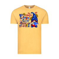 Vintage Mustard happy 4 th of july Vintage Tee - texasbilliewilder