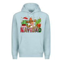 Blue Mist feliz navidad santa Premium Hoodie - MaliasSmallBusiness