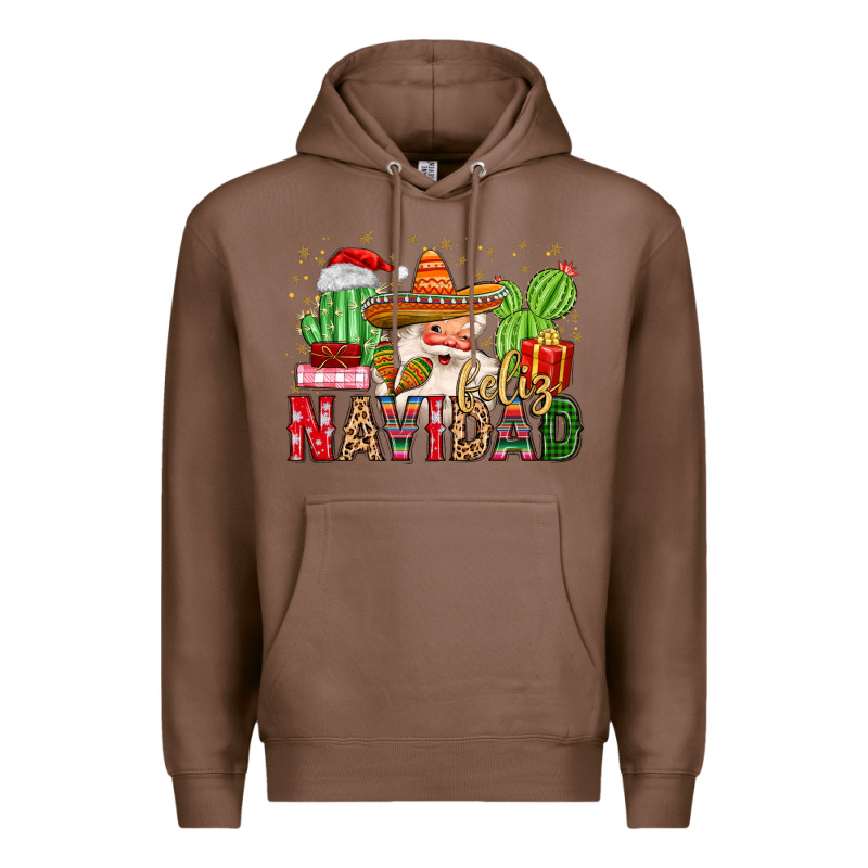 Feliz Navidad Santa Premium Hoodie by MaliasSmallBusiness | Teevron