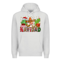 Dove Grey feliz navidad santa Premium Hoodie - MaliasSmallBusiness